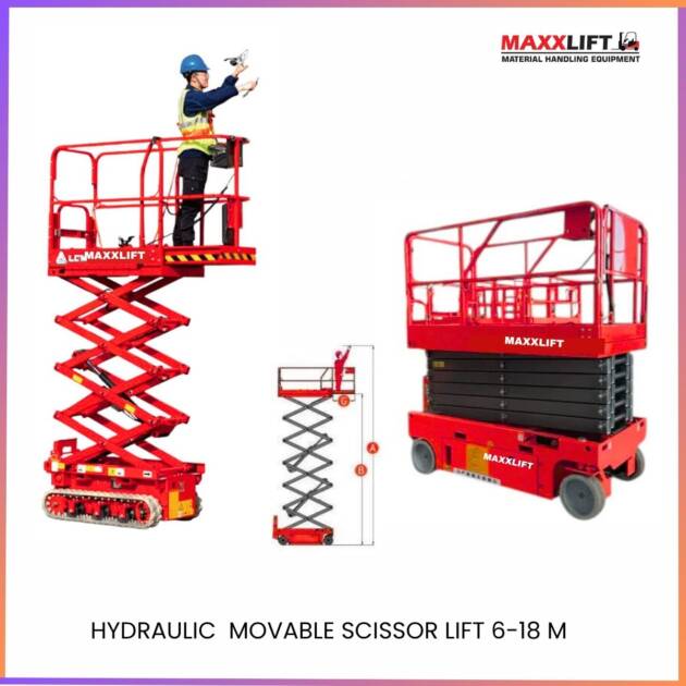 550 Kg Movable Hydraulic Scissor Lift