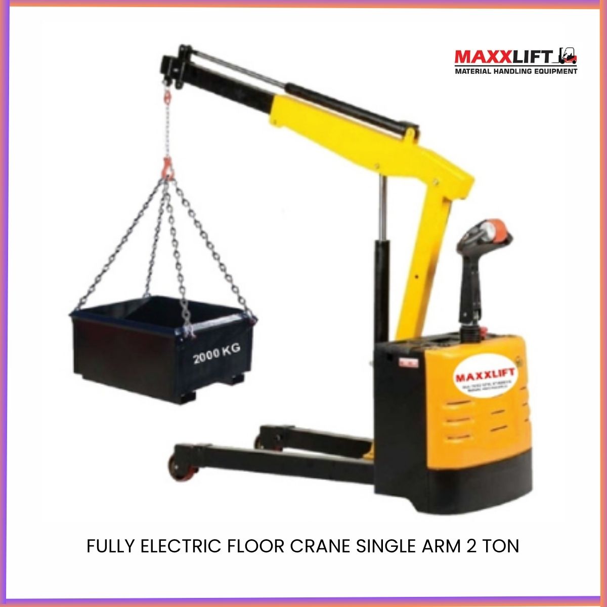 Fully Electric Single Arm Crane – Mobile Crane