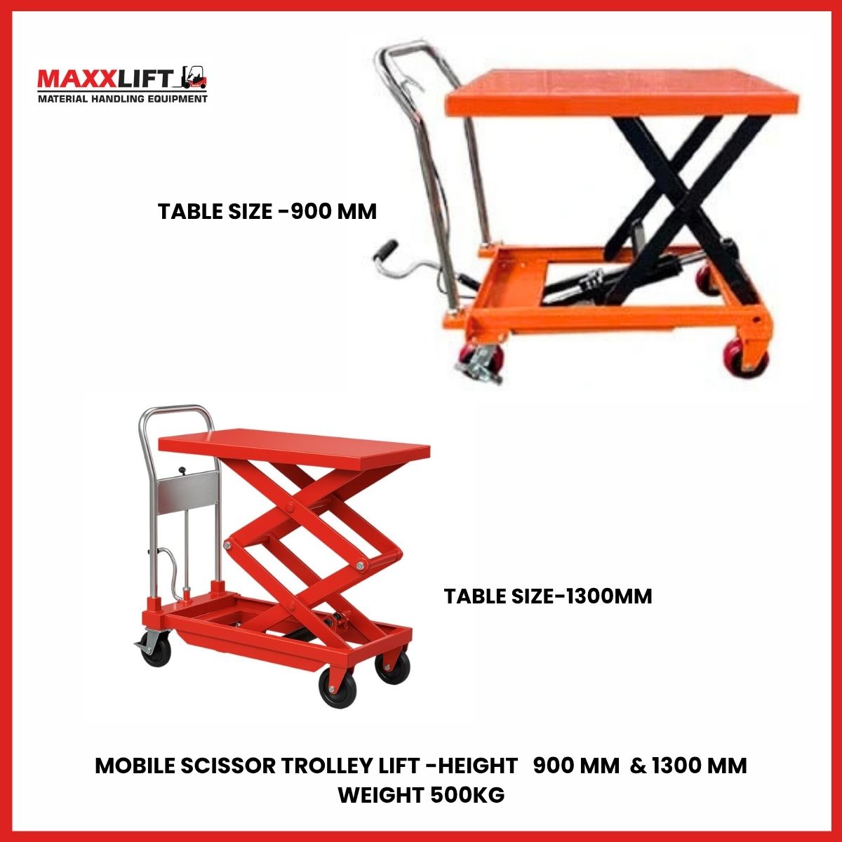 Hydraulic Lift Table – 500 Kg Capacity