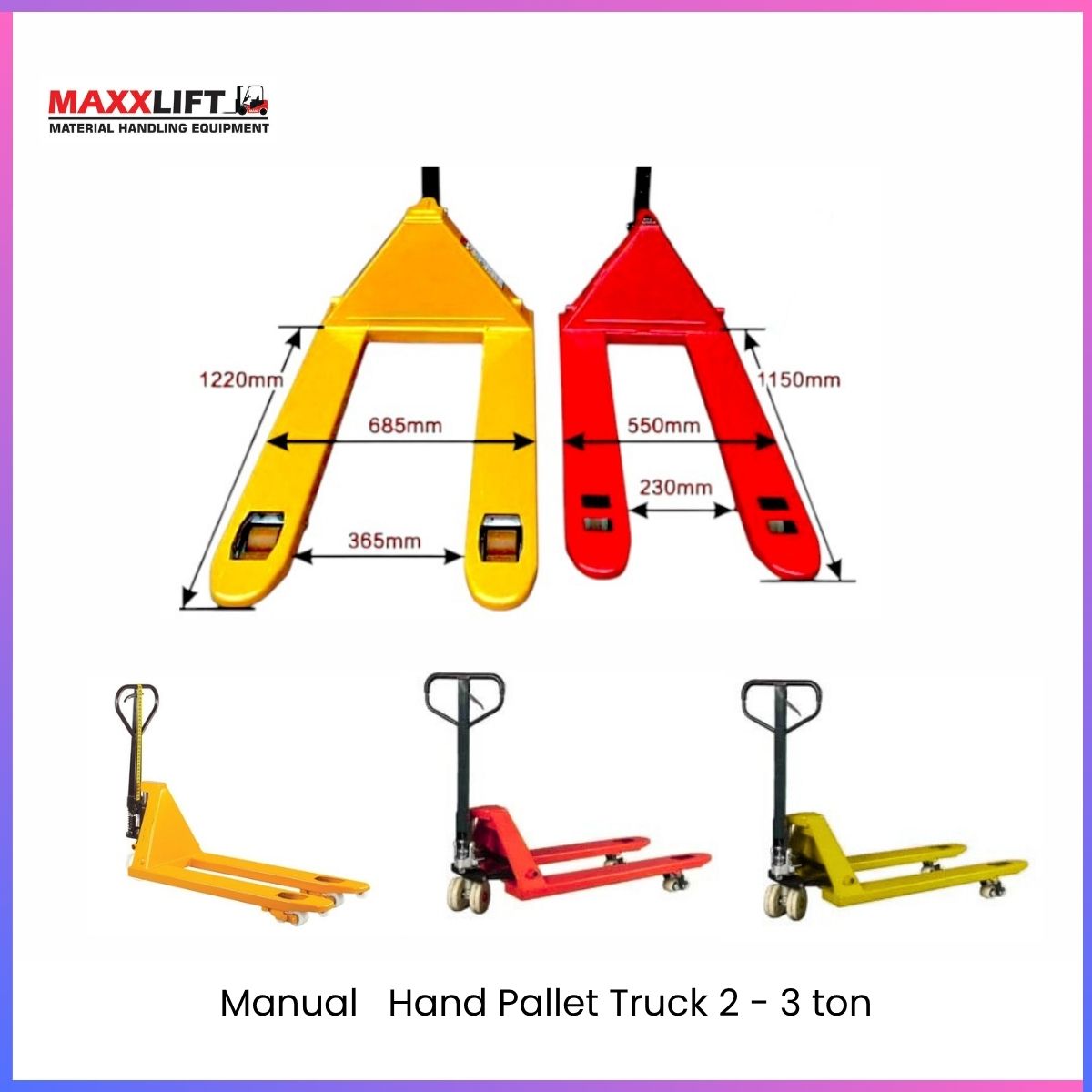 Manual Hand Pallet Truck – 3 Ton
