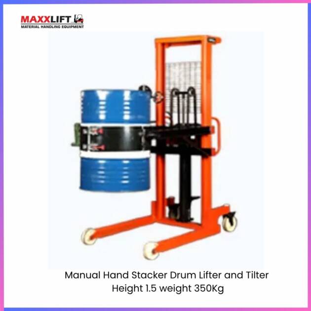 Manual Hand Stacker Drum Lifter and Tilterx