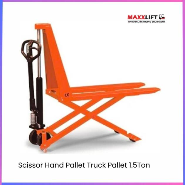 Scissor Hand Pallet Truck – 1.5 Ton Capacity